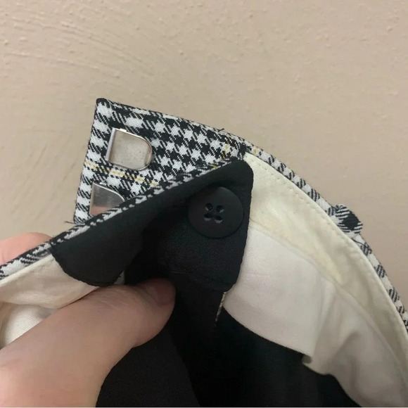 M.M. LaFleur Mejia Trouser Pant in Plaid Sharkskin Size 0 - Picture 13 of 16